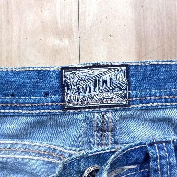 Men's Affliction Denim custom Americana & biker logos 🇺🇲🇺🇸 🏍 - Picture 8 of 10